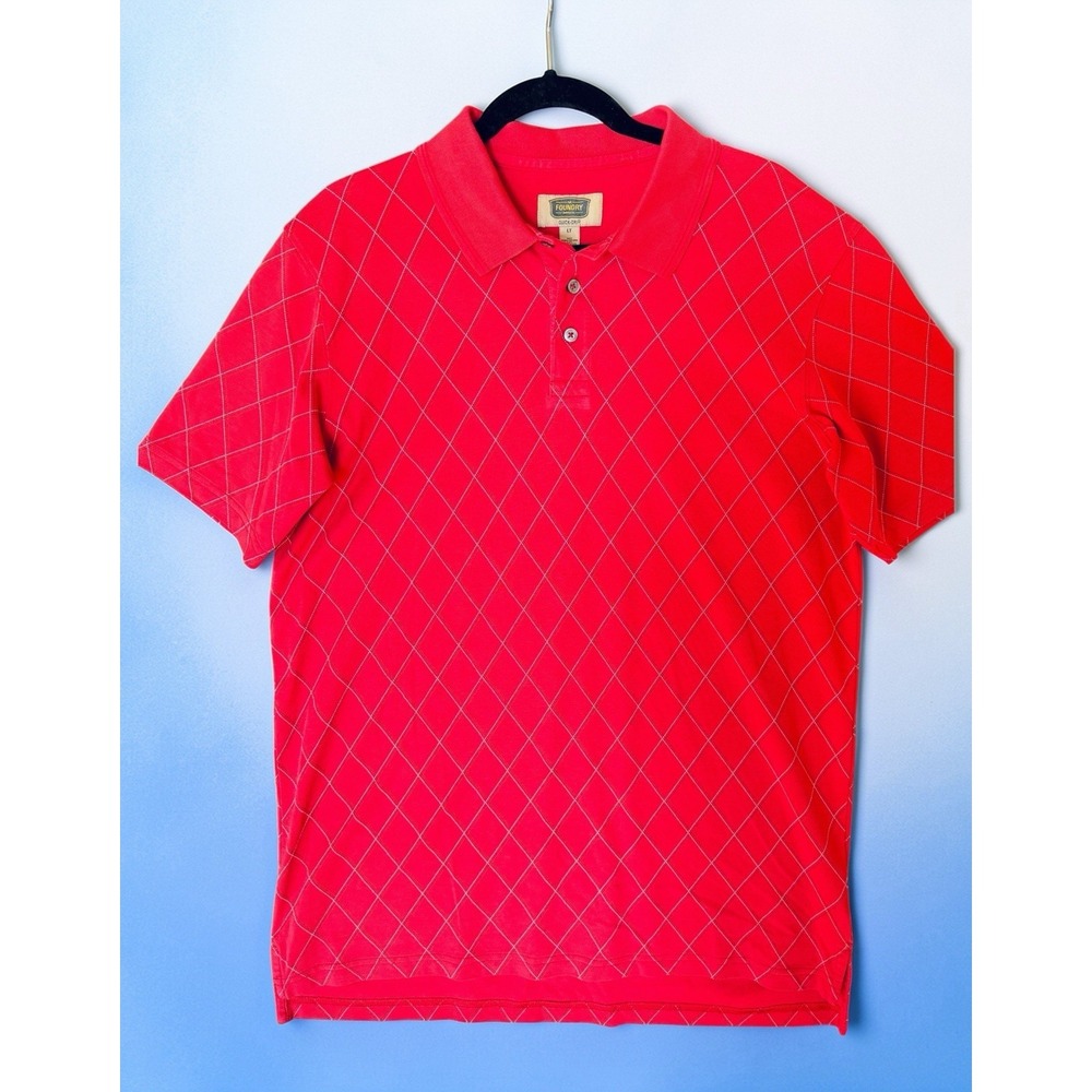 Lot: 5 Foundry Supply Co Mens (Pink Red Blue Purple Yellow) S/S Polo Golf Casual - Picture 7 of 16